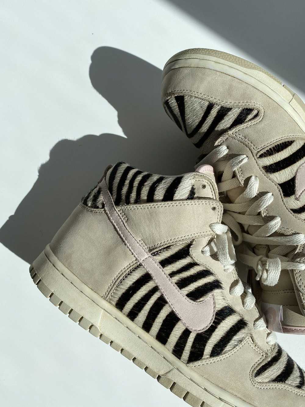 Nike × Vintage 2004 Nike Dunk High Zebra Horse Ha… - image 2