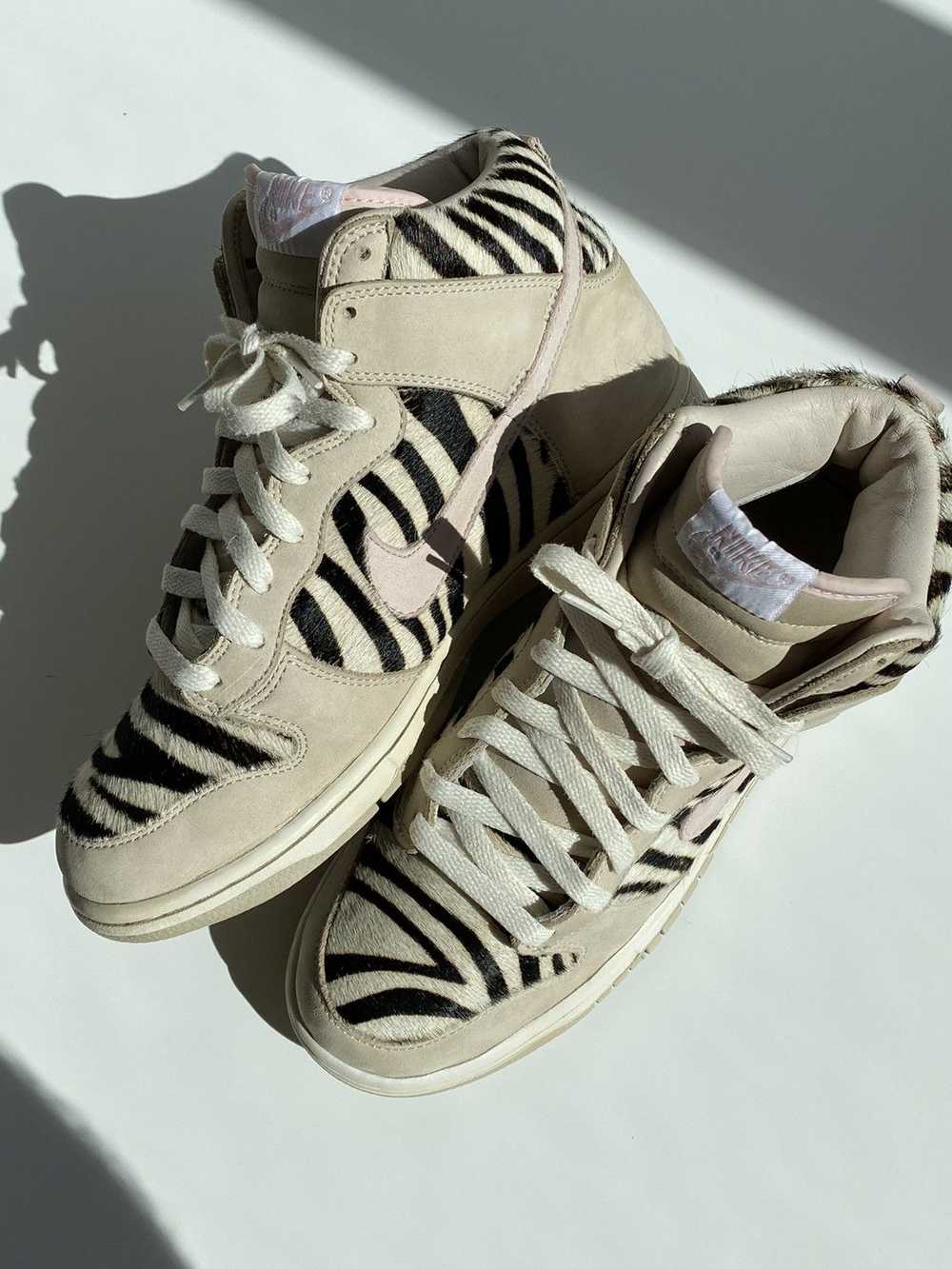 Nike × Vintage 2004 Nike Dunk High Zebra Horse Ha… - image 7