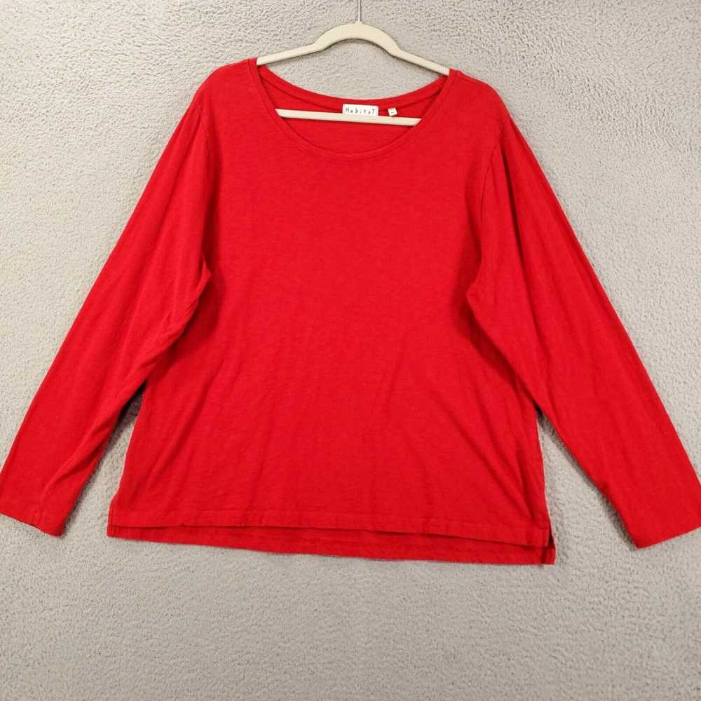 Habitat Habitat Tunic Womens XL Orange Red Scoop … - image 2