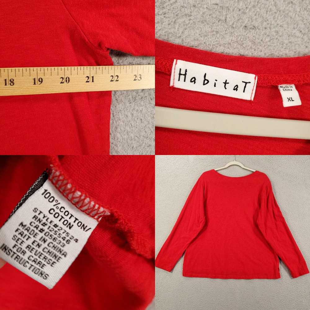 Habitat Habitat Tunic Womens XL Orange Red Scoop … - image 4