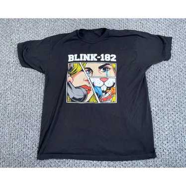 Vintage Retro Blink-182 Rabbit Girl Print T-Shirt… - image 1