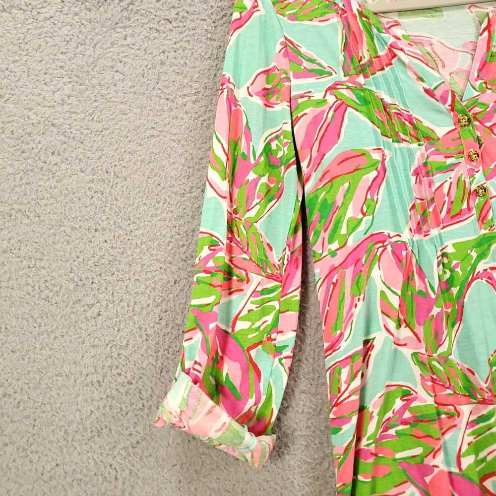 Lilly Pulitzer Lilly Pulitzer Tunic XS Pink Green… - image 2