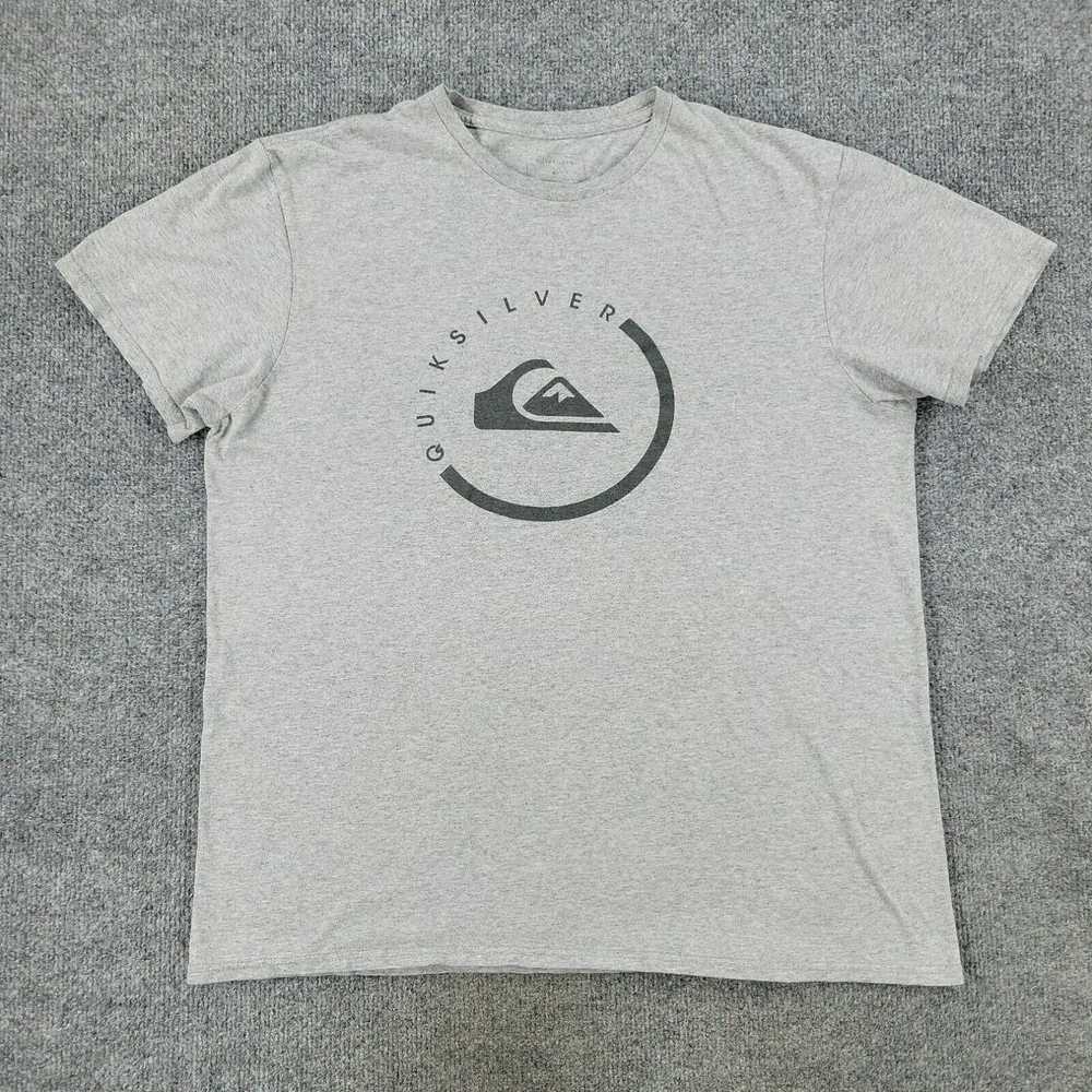 Quiksilver Quiksilver Shirt Men's Large Gray Logo… - image 1