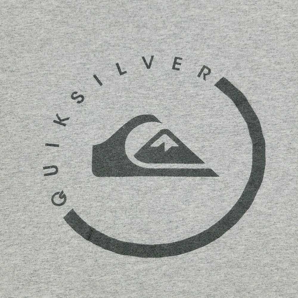 Quiksilver Quiksilver Shirt Men's Large Gray Logo… - image 2