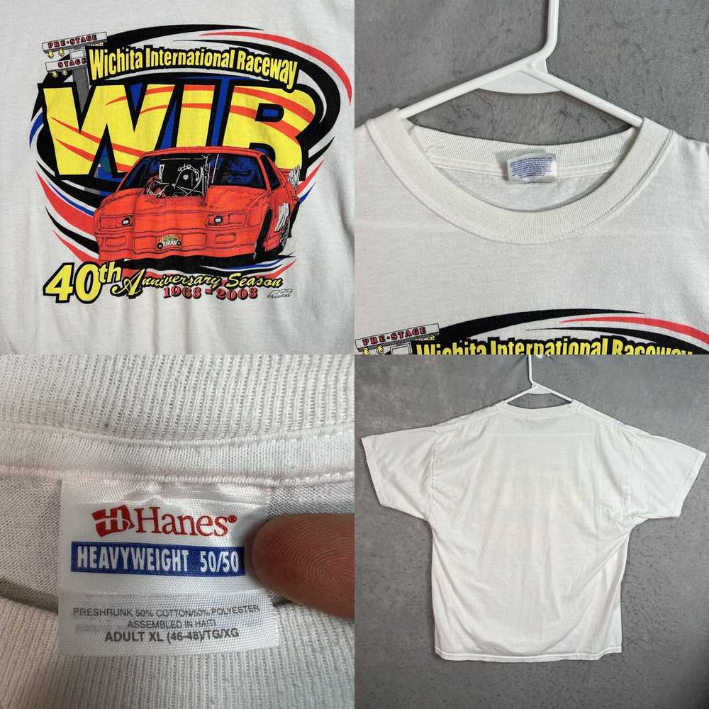 Hanes Vintage Y2K Wichita Internation Raceway Dra… - image 4