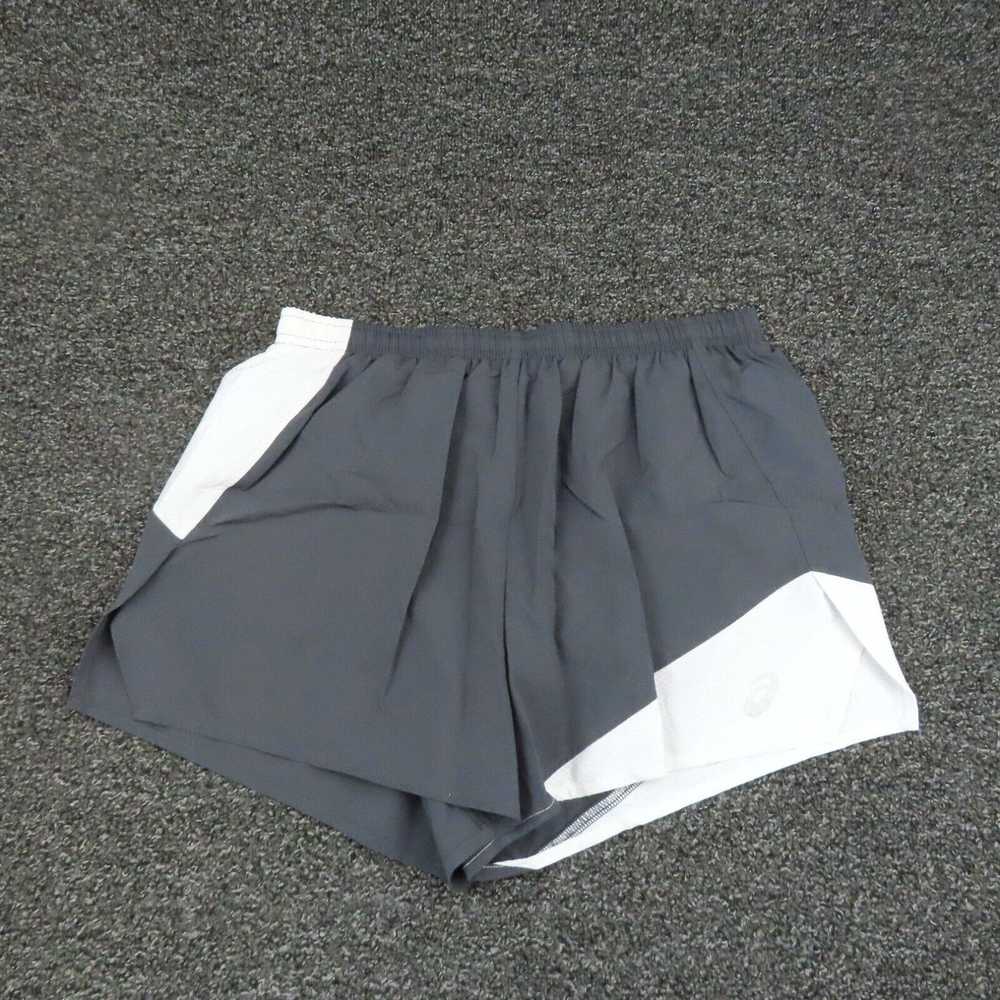 Asics Asics Shorts Womens Small Gray & White Runn… - image 1