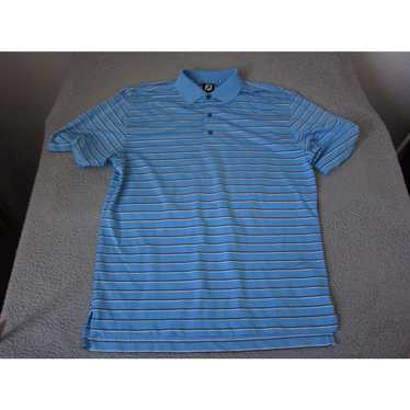 Footjoy FootJoy Polo Shirt Adult Large Blue White… - image 1