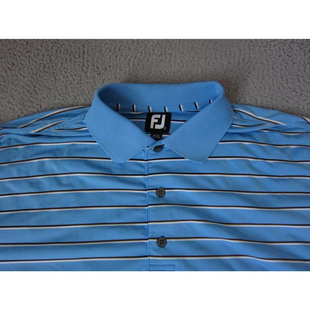 Footjoy FootJoy Polo Shirt Adult Large Blue White… - image 2