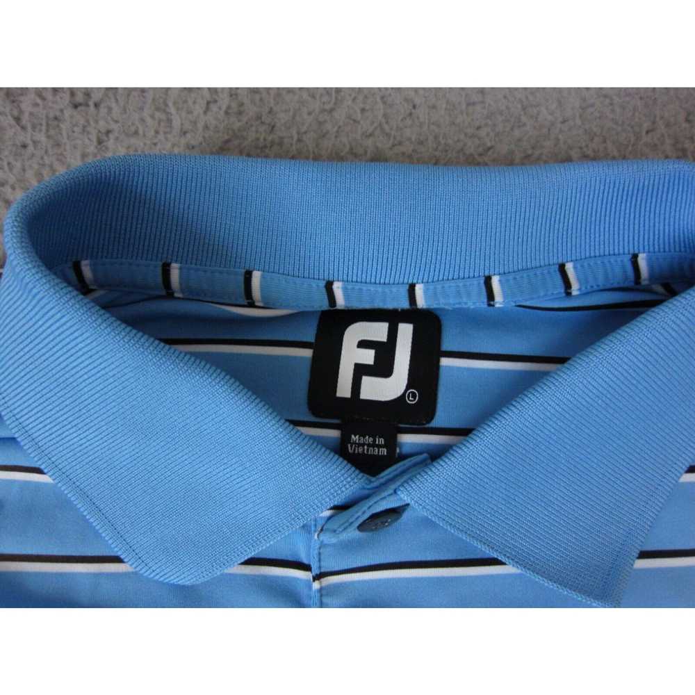 Footjoy FootJoy Polo Shirt Adult Large Blue White… - image 4