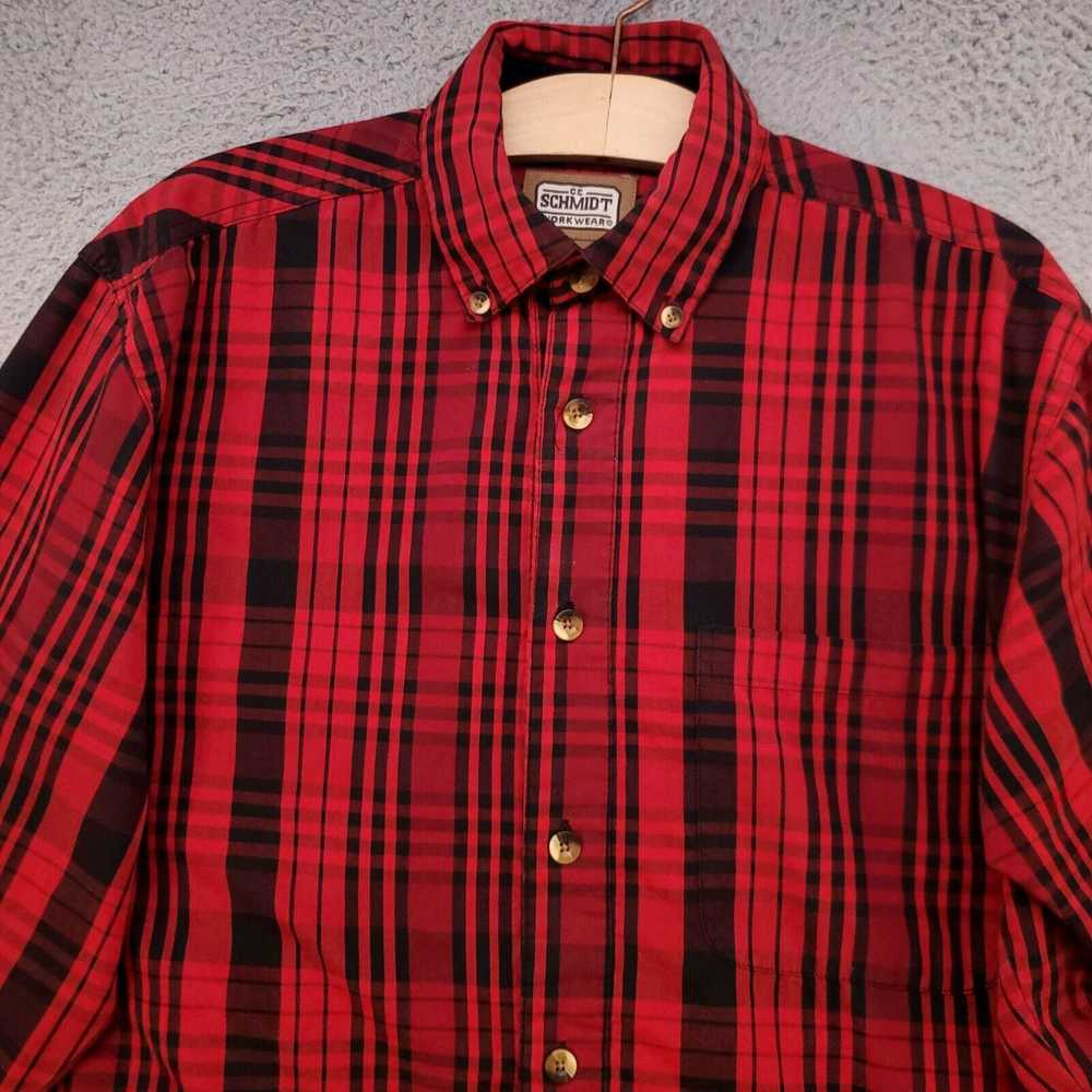 Vintage CE Schmidt Workwear Button Up Shirt Mens … - image 2