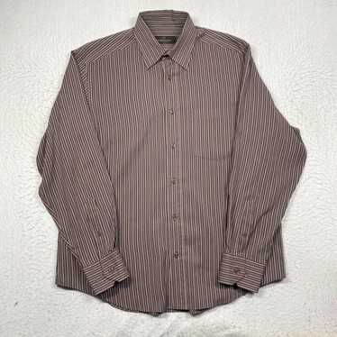 Bugatchi Bugatchi Uomo Shirt Mens Medium Brown St… - image 1