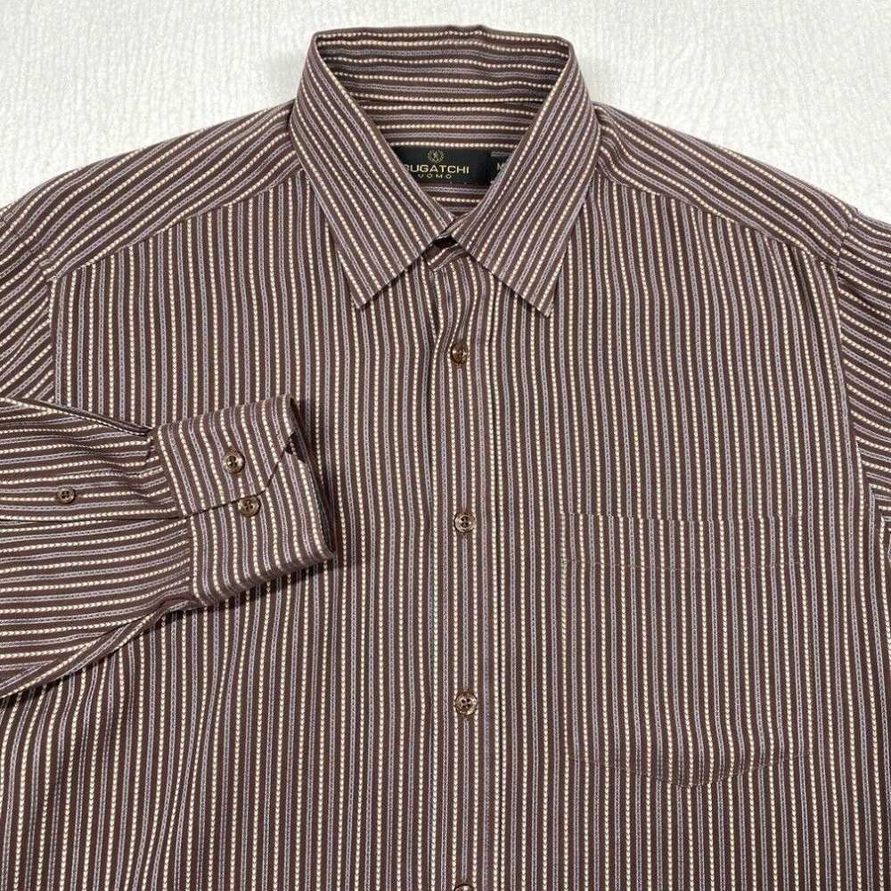 Bugatchi Bugatchi Uomo Shirt Mens Medium Brown St… - image 2