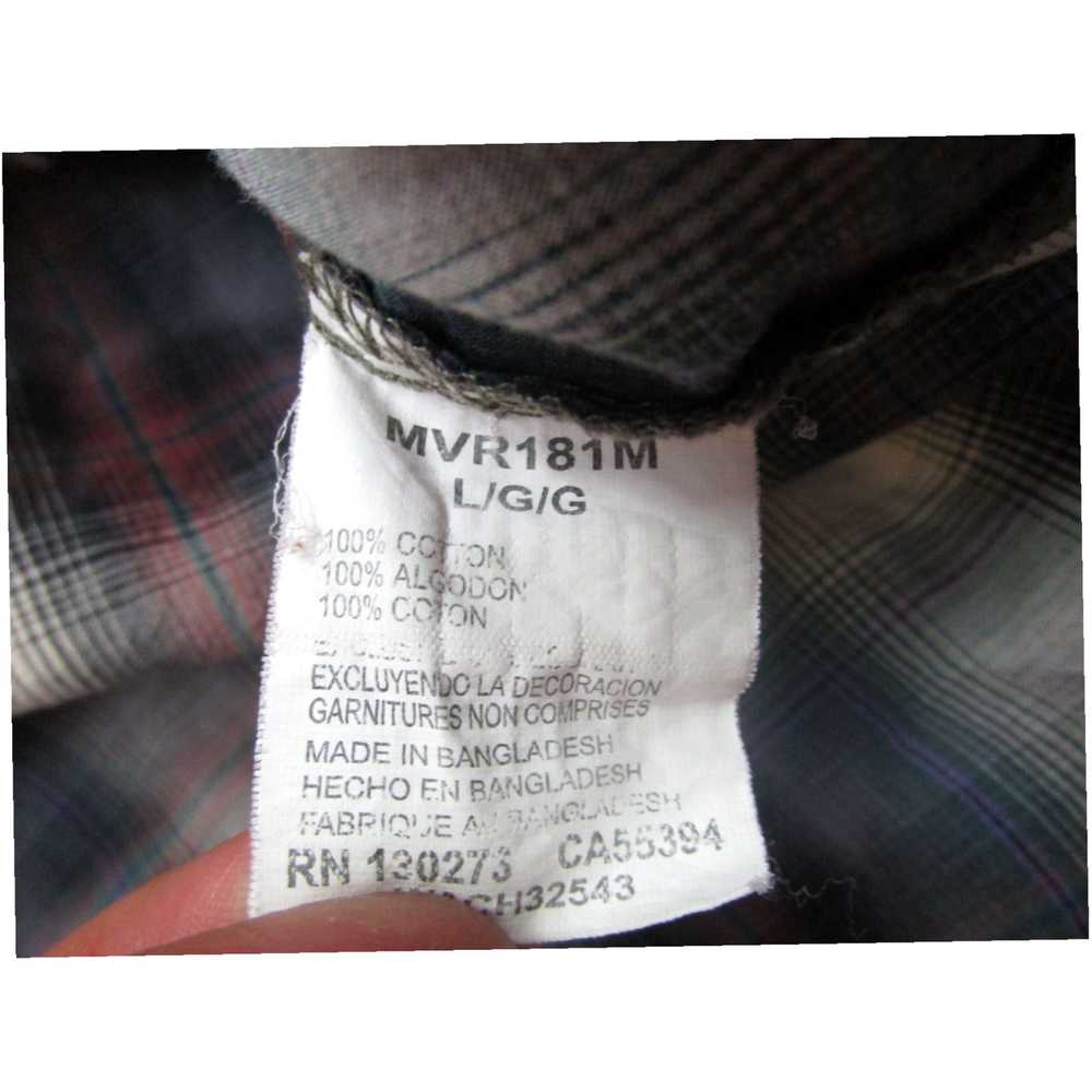 Wrangler Wrangler Shirt men Large Blue Red Pearl … - image 6