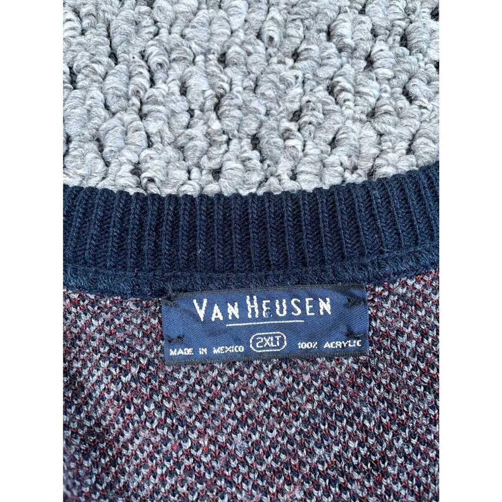 Van Heusen VTG 90s Diamond Pattern Cardigan Adult… - image 3