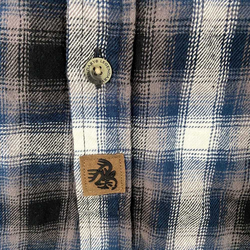 Vintage Legendary Whitetails Men’s L Blue White P… - image 3