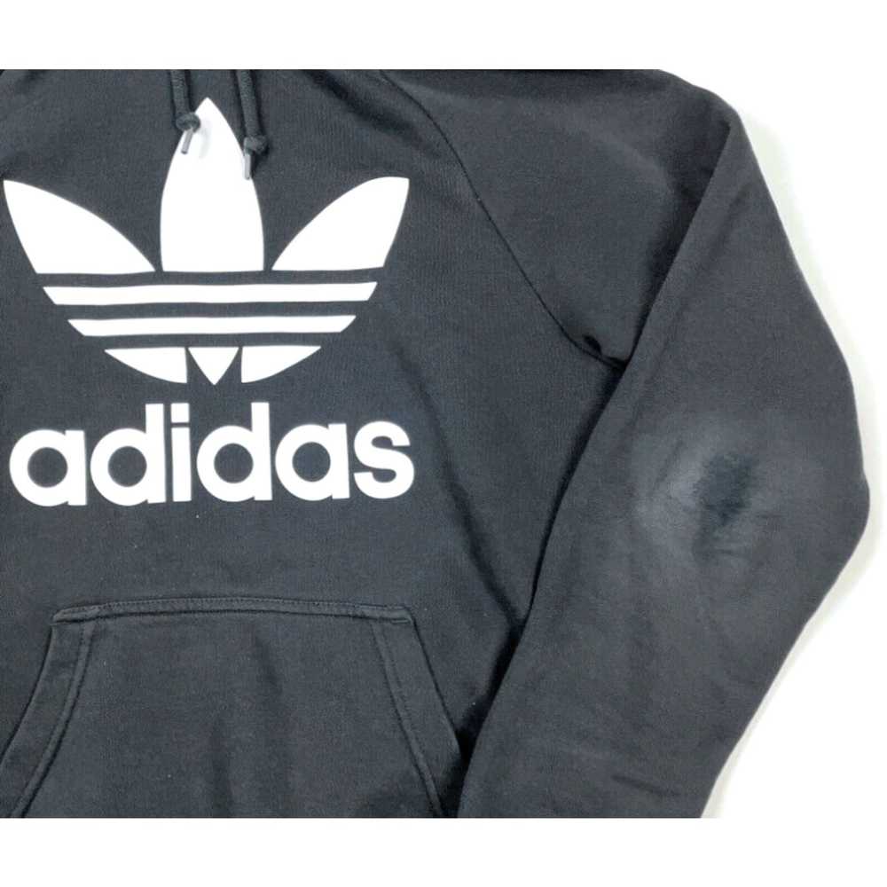 Adidas adidas Black White Trefoil Logo Pullover H… - image 3