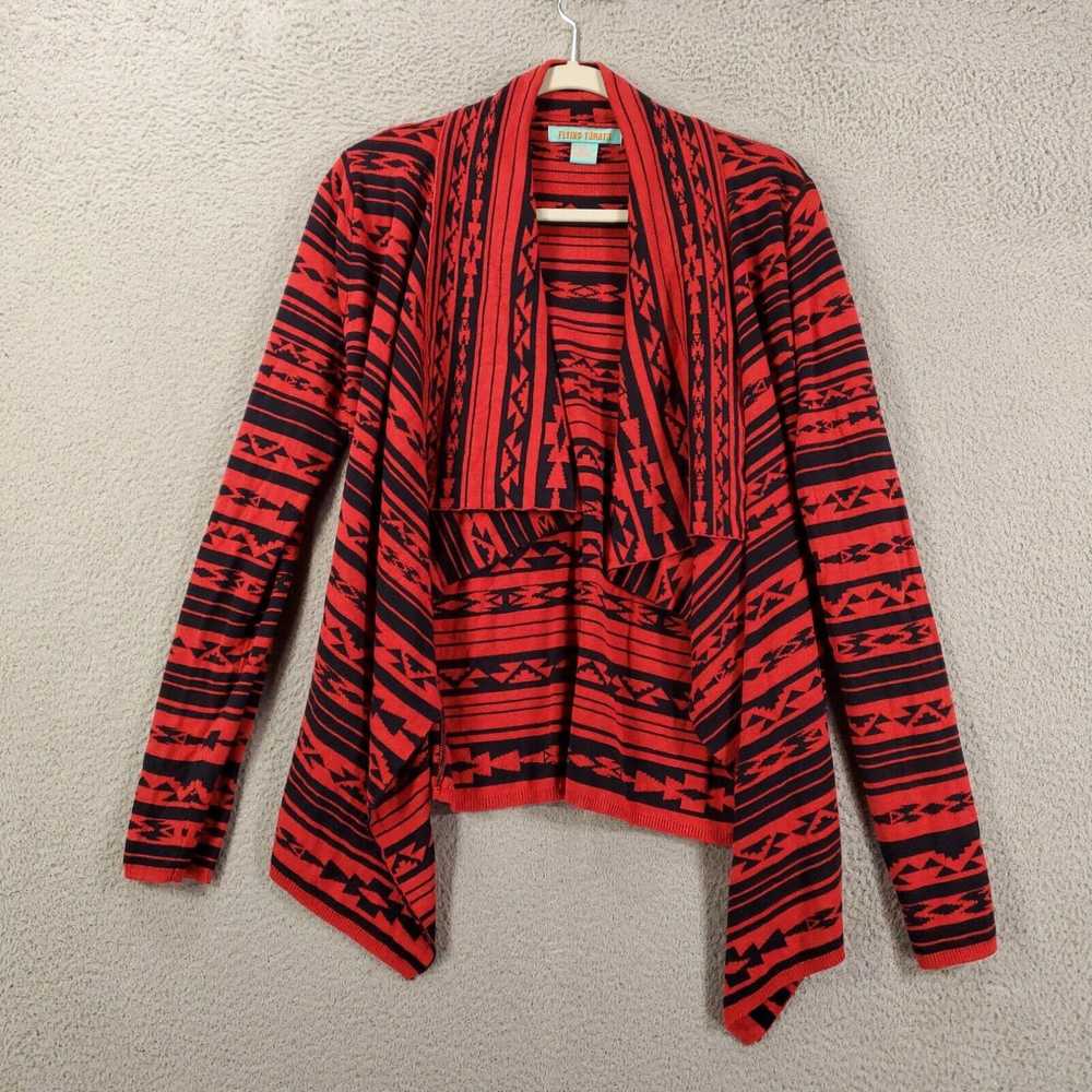 Vintage Flying Tomato Cardigan Womens Small Red B… - image 2