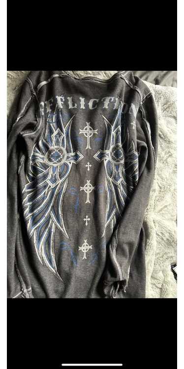 Affliction affliction reversible long sleeve