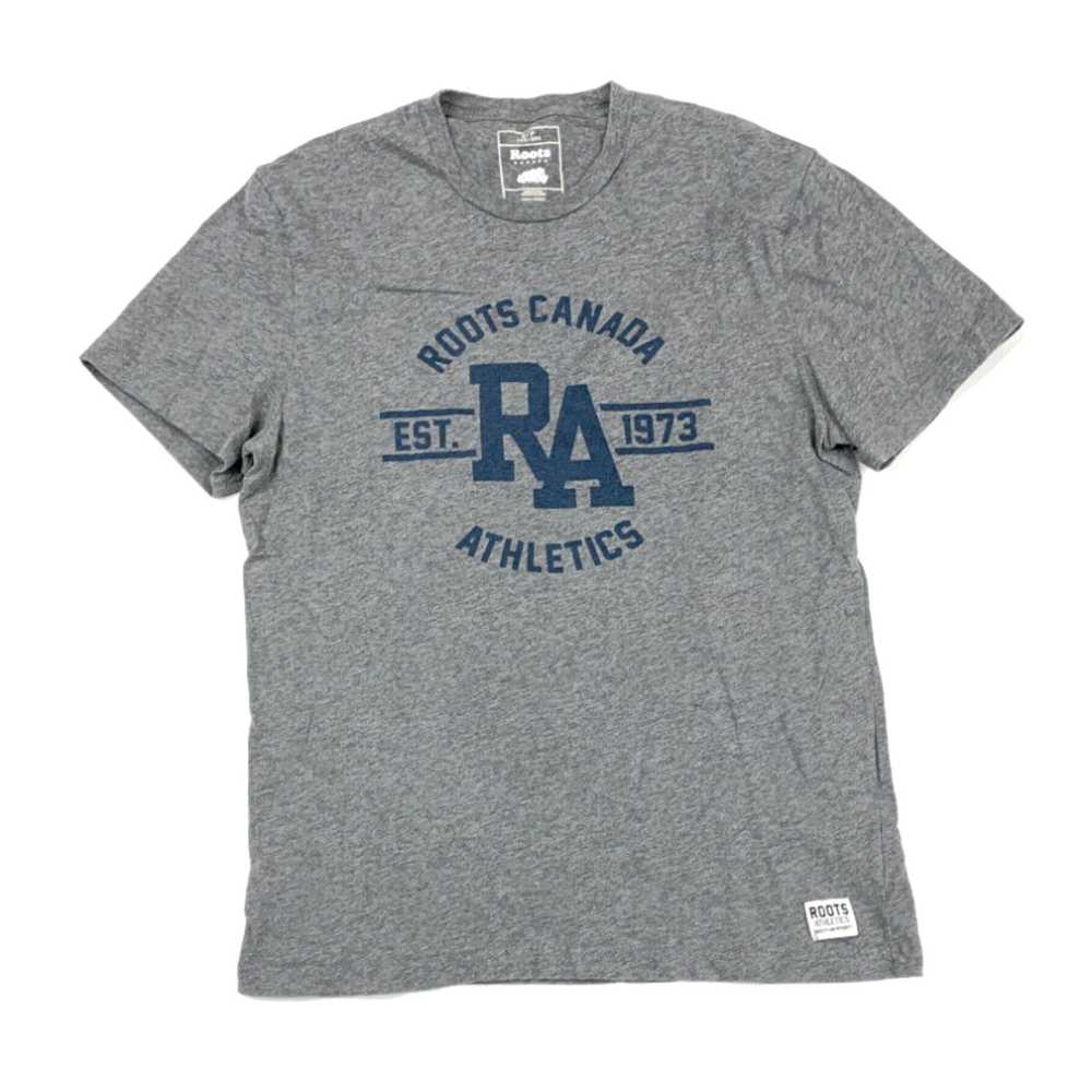 Roots Roots Canada Athletics Heather Gray Graphic… - image 1