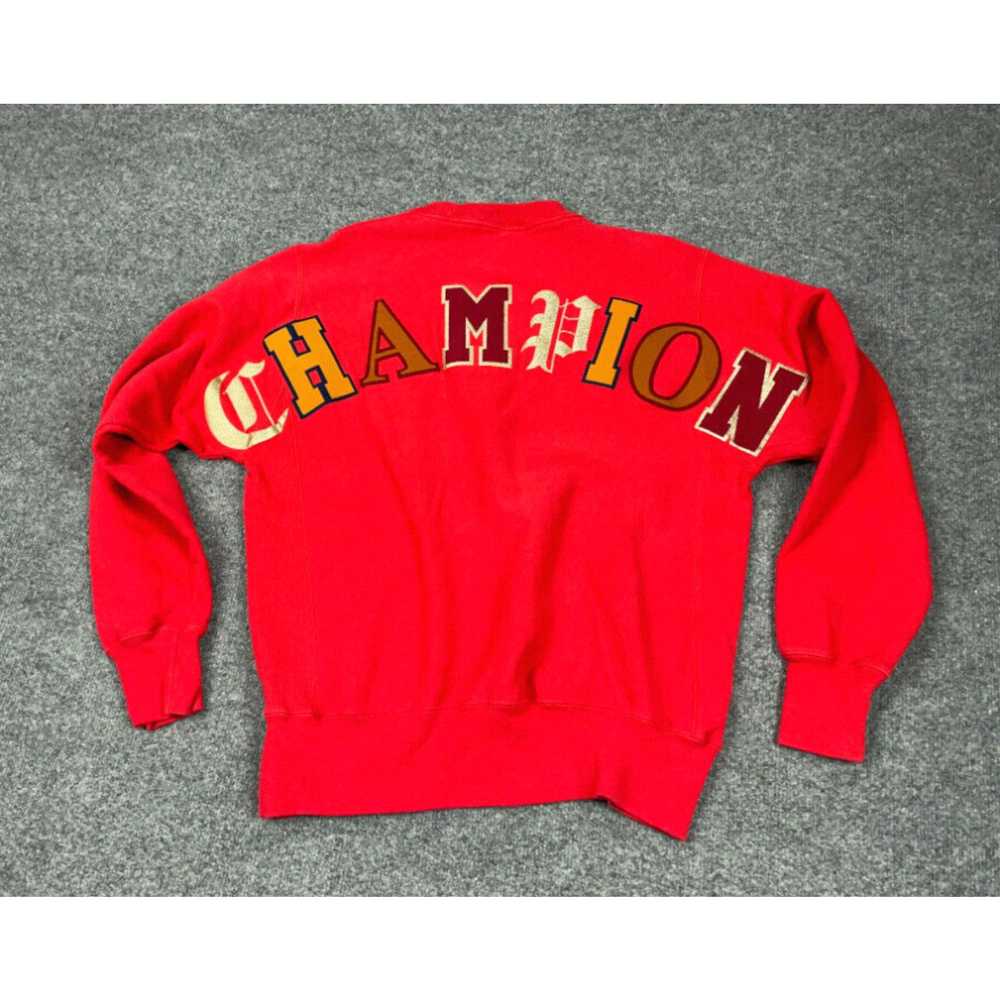 Champion Champion Reverse Weave Red Spell Out Pri… - image 1