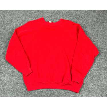 Tultex Crewneck 2024 Red Vintage Medium 1980's