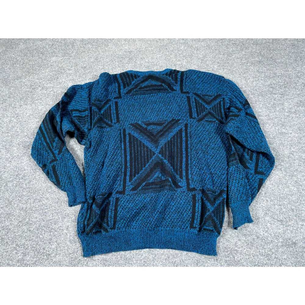 Vintage VTG 90s Geometric Pattern Sweater Adult L… - image 2