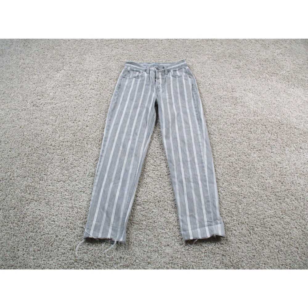 BOYISH Boyish Jeans Womens 25 Gray Striped Tommy … - image 1