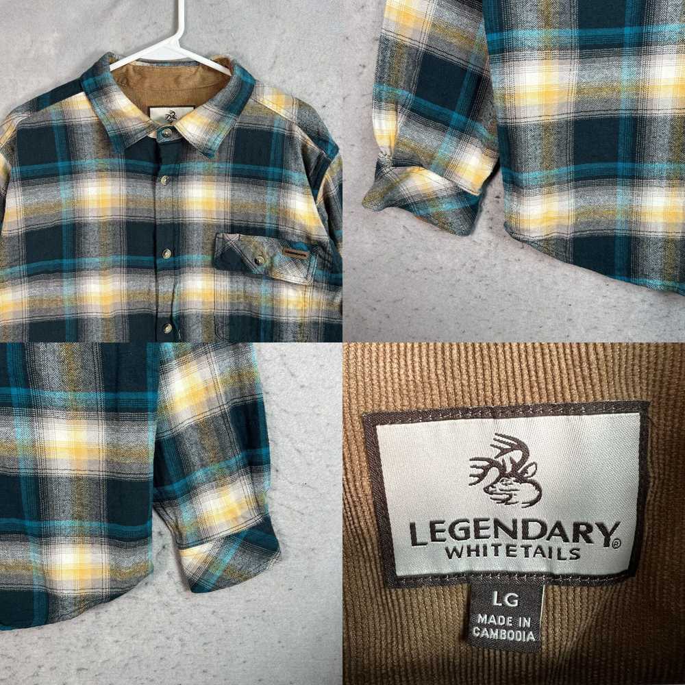 Vintage Legendary Whitetails Plaid Button Shirt A… - image 4