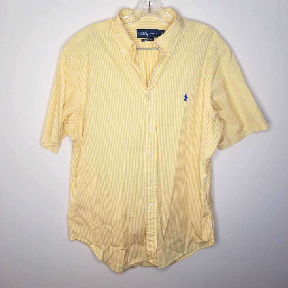 Ralph Lauren Ralph Lauren Mens Classic Fit Yellow… - image 1