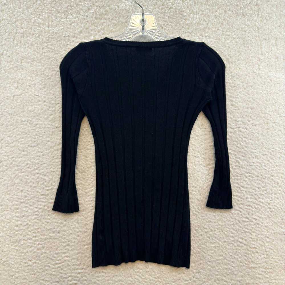 Vintage Y2K Vintage Top XS S Small Black Ruched B… - image 2