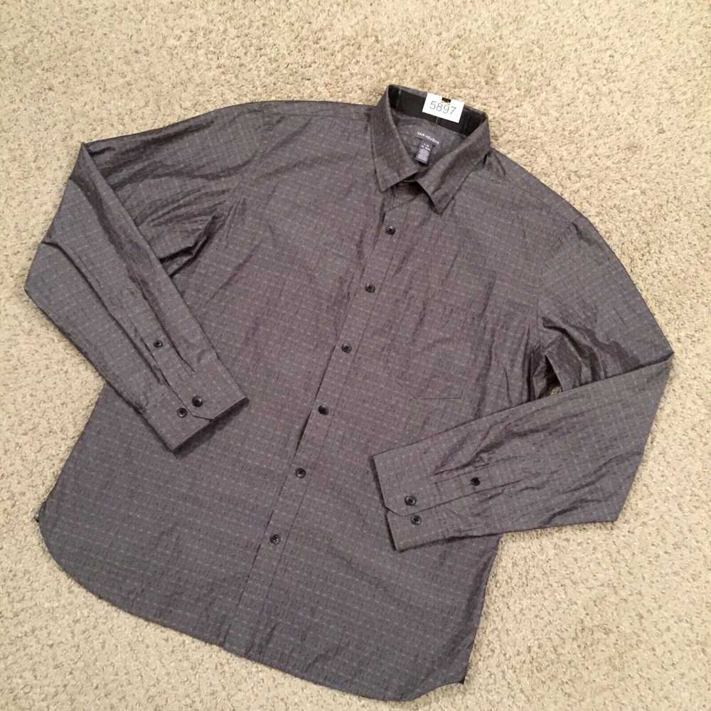 Van Heusen Van Heusen Shirt Mens Large Gray Geome… - image 2