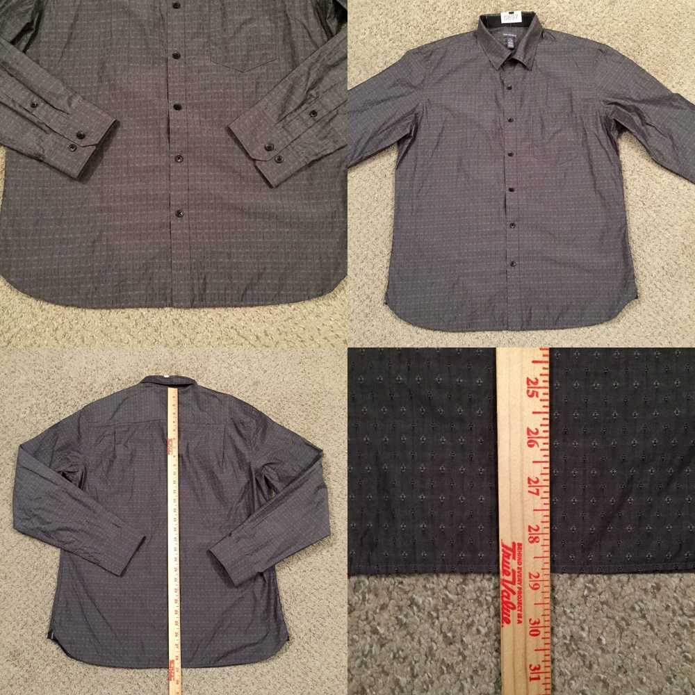 Van Heusen Van Heusen Shirt Mens Large Gray Geome… - image 4