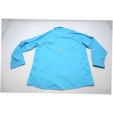 Vintage Blue Stretch Omni Shade Camp Mens Fishing… - image 1