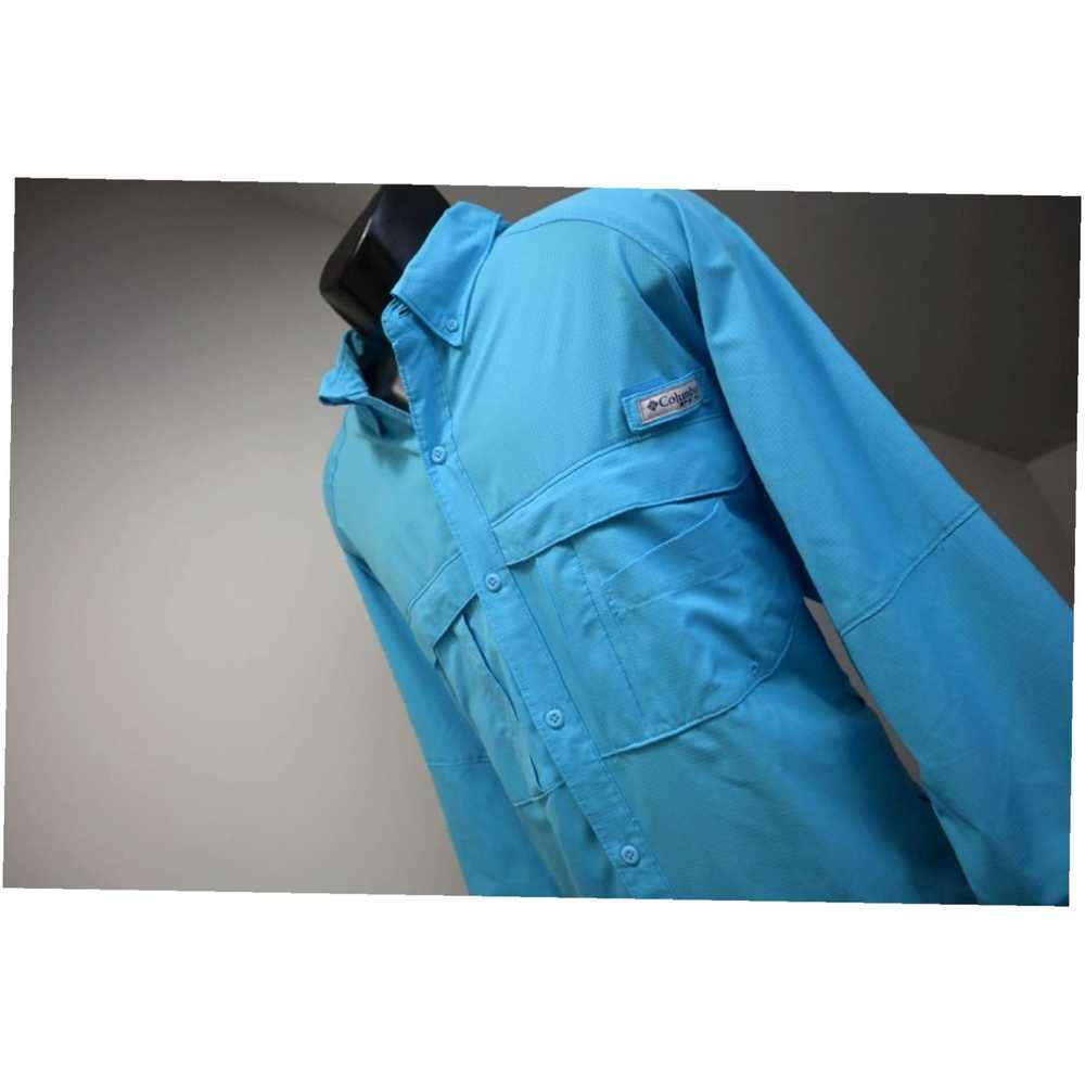 Vintage Blue Stretch Omni Shade Camp Mens Fishing… - image 3