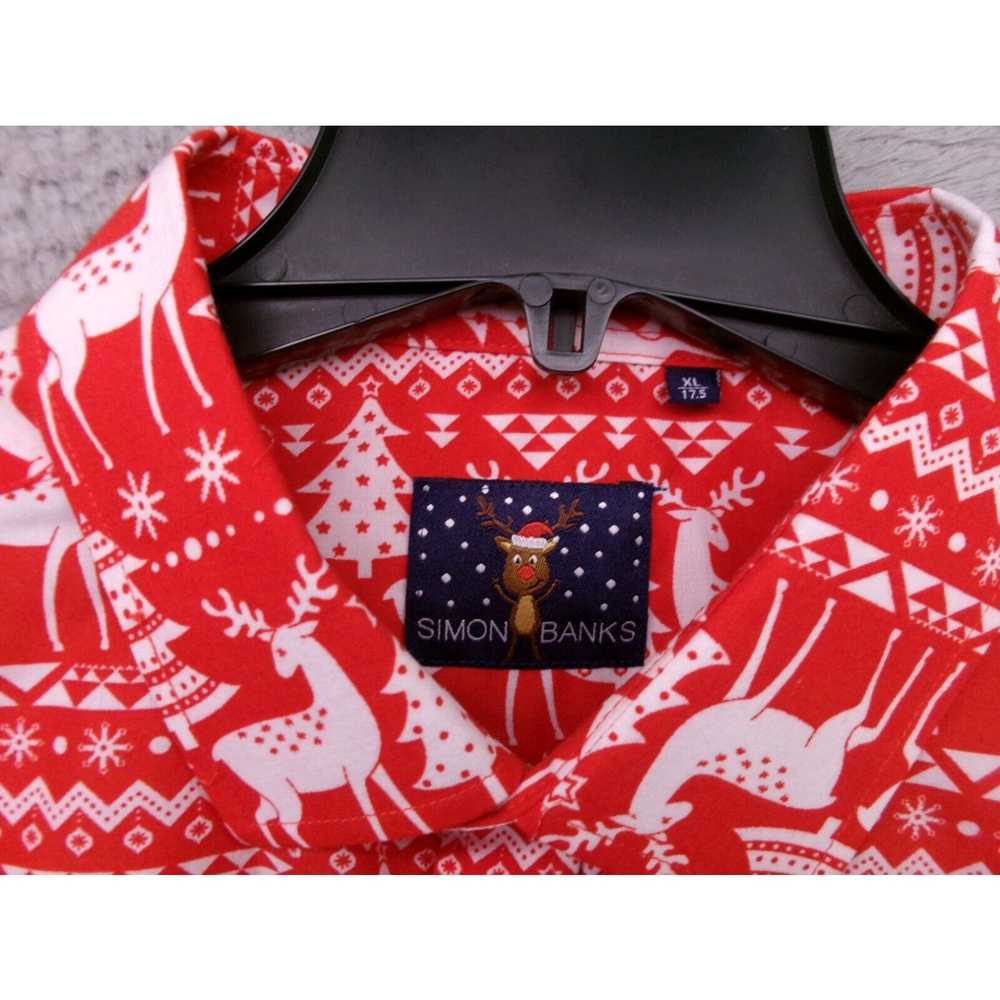 Simons Simon Banks Christmas Shirt Mens XL Button… - image 4