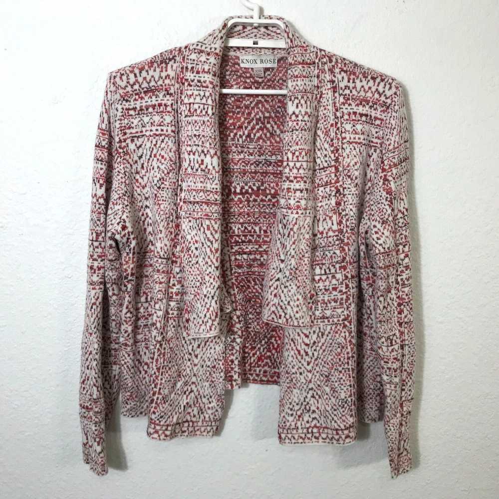 Vintage Knox Rose Women's Jacquard Open Cardigan … - image 1