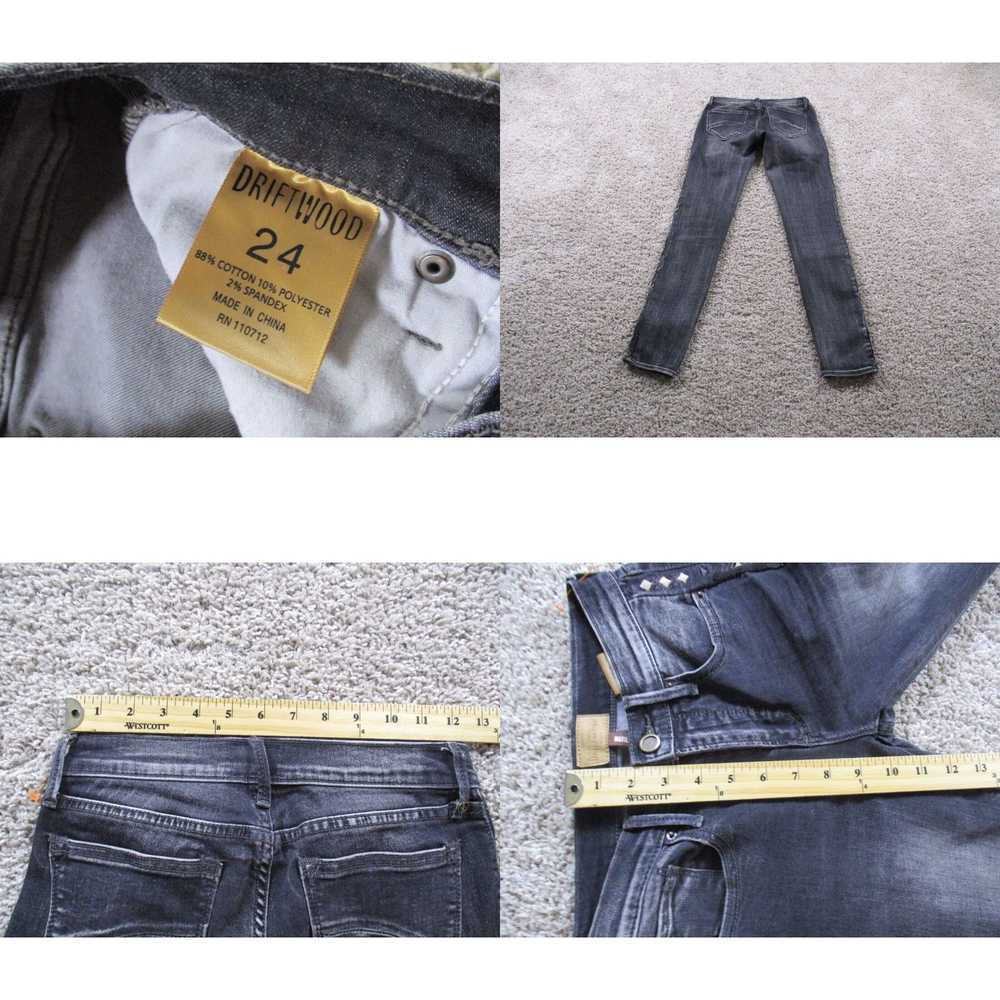 Vintage Driftwood Jeans Womens 24 Gray Marilyn Sk… - image 4