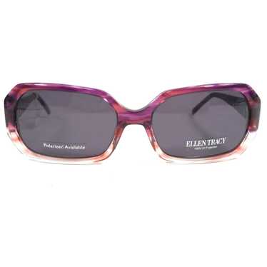 Vintage Clear Purple Orange Frames With Gray Lens… - image 1