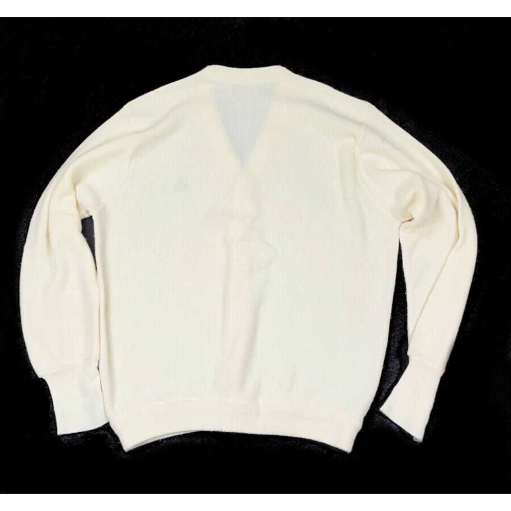 Izod VTG 70s IZOD Ivory Grandpa Style Cardigan Sw… - image 2