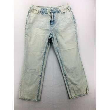 Vintage Lands End Jeans Womens 16 High Rise Strai… - image 1