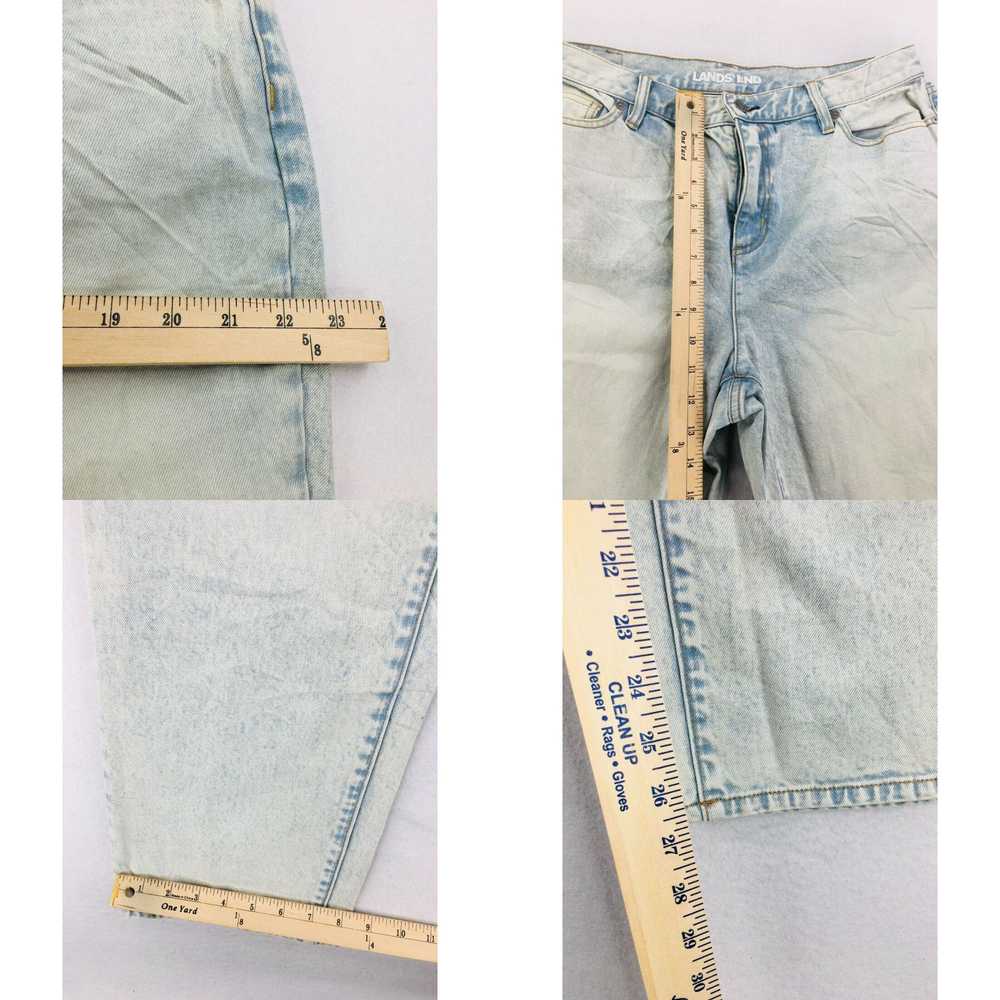 Vintage Lands End Jeans Womens 16 High Rise Strai… - image 4