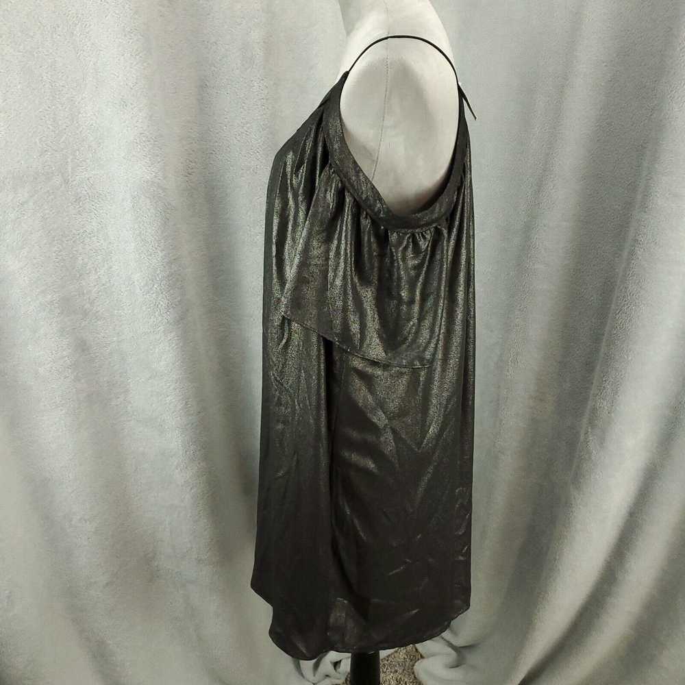 Loft New Loft Dress Womens Medium Dark Gray Shimm… - image 2