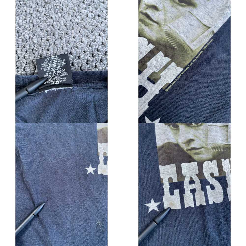 Vintage Distressed Y2K Zion Johnny Cash T-Shirt A… - image 4