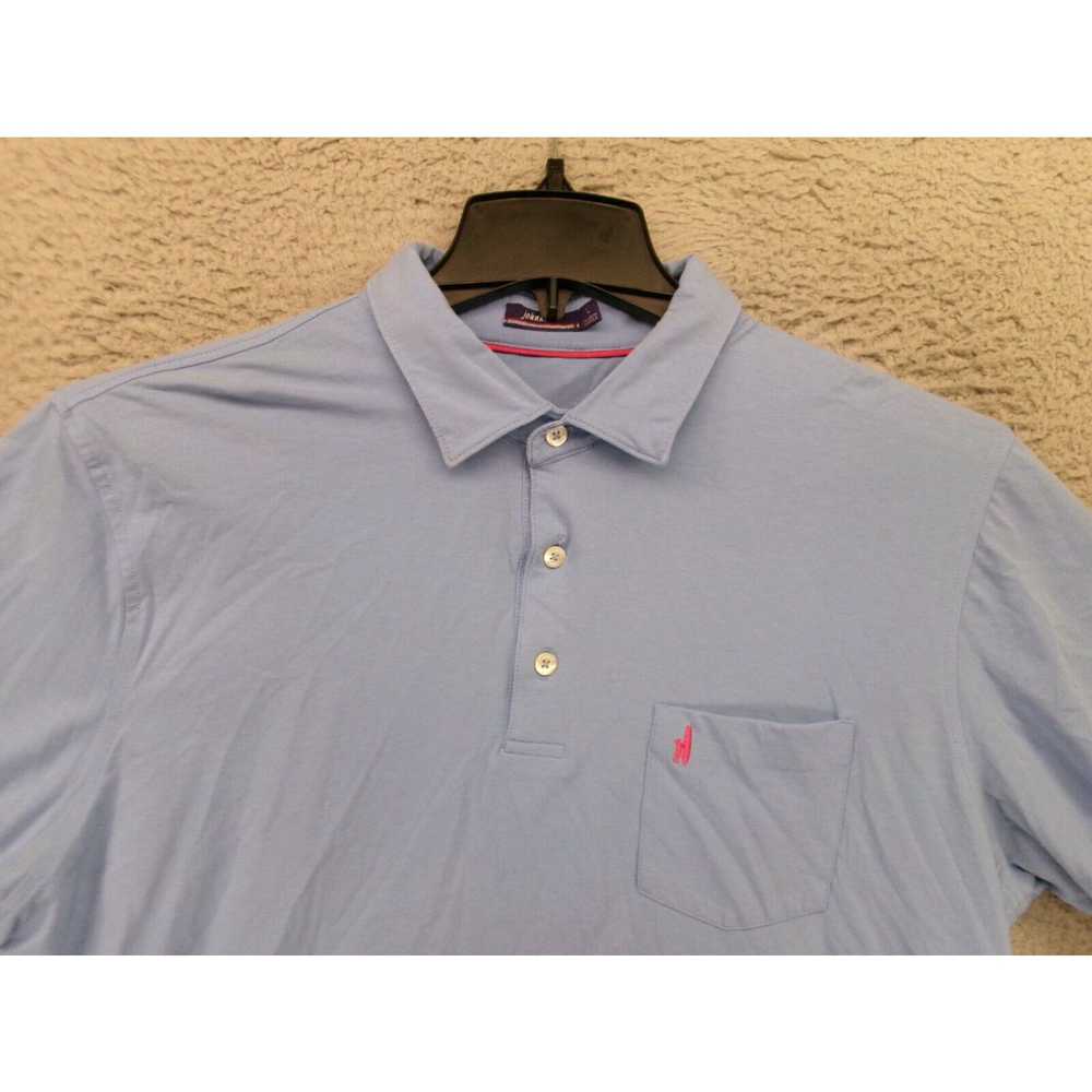 Vintage Johnnie-O Polo Shirt Mens Large Blue Shor… - image 2