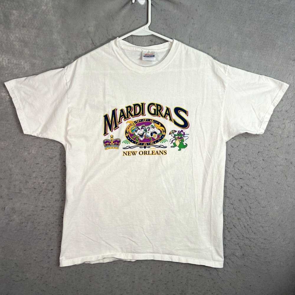 Hanes Vintage 90s Mardi Gras New Orleans Party Ar… - image 1