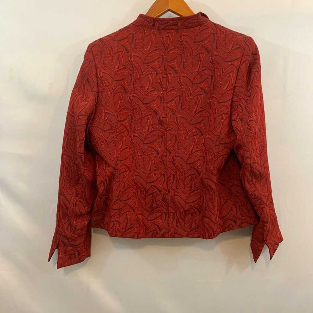 Vintage Kim Rogers Womens Red Long Sleeves Embroi… - image 2