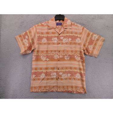 Pendleton Pendleton Hawaiian Shirt Mens Small Ora… - image 1