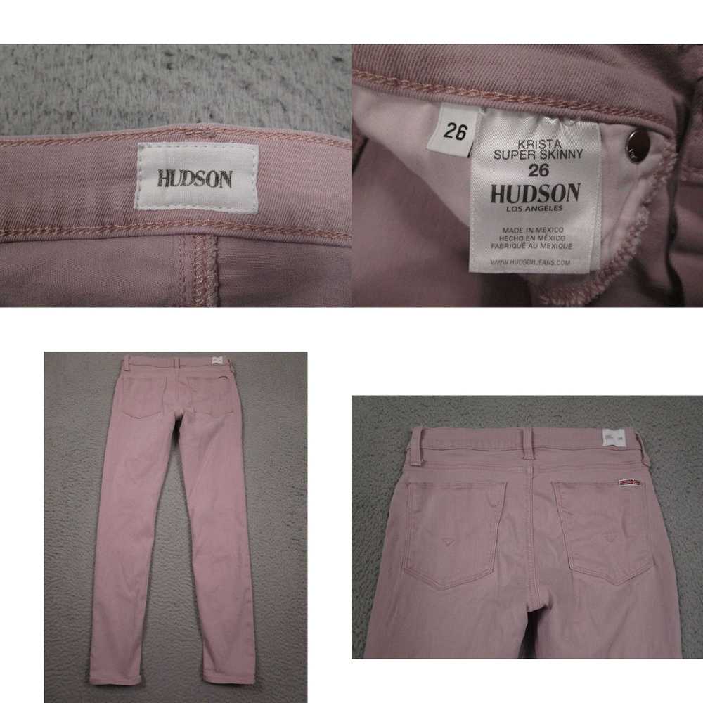 Hudson Hudson Jeans Womens 26 Pink Krista Super S… - image 4