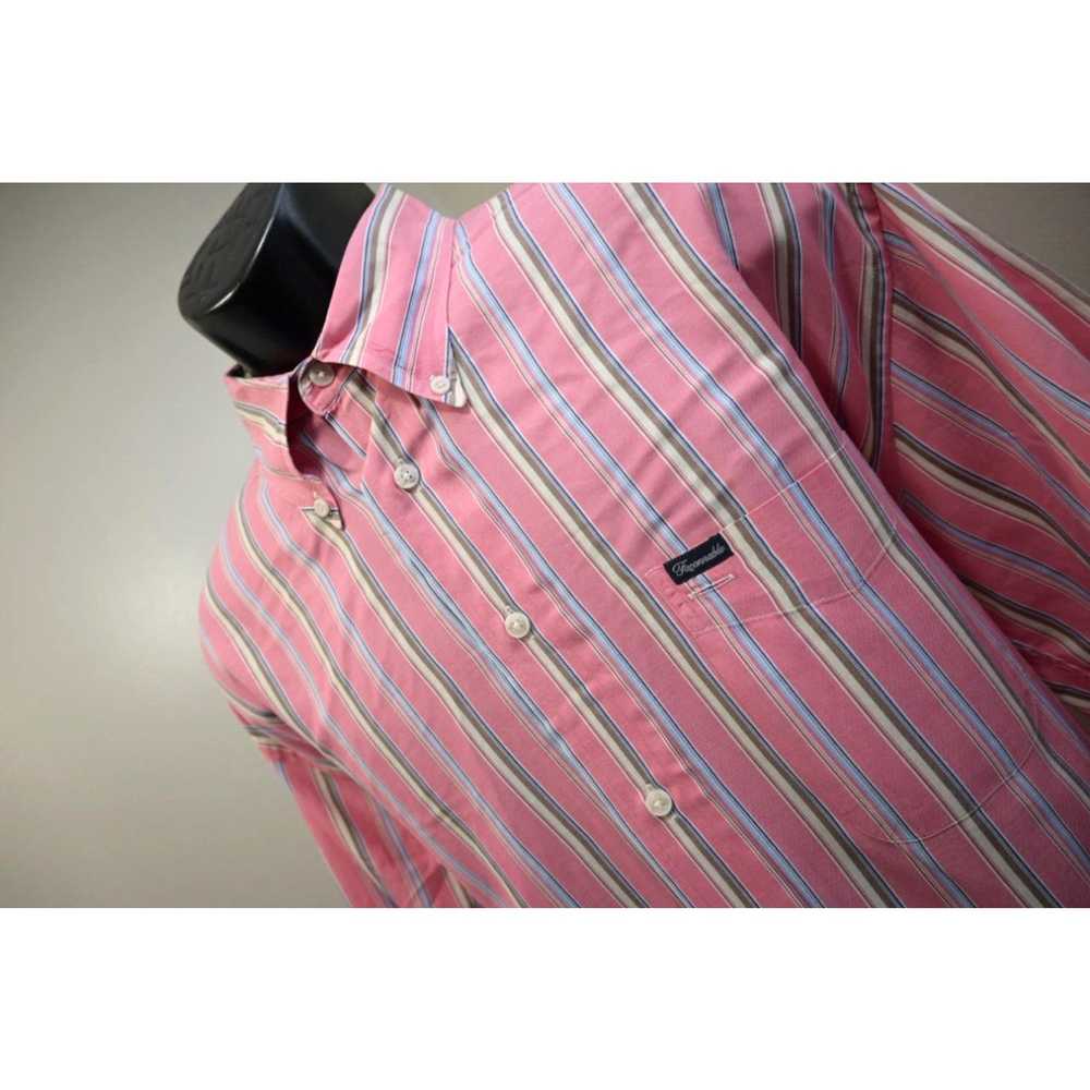 Vintage Faconnable France Dress Shirt Casual Butt… - image 1