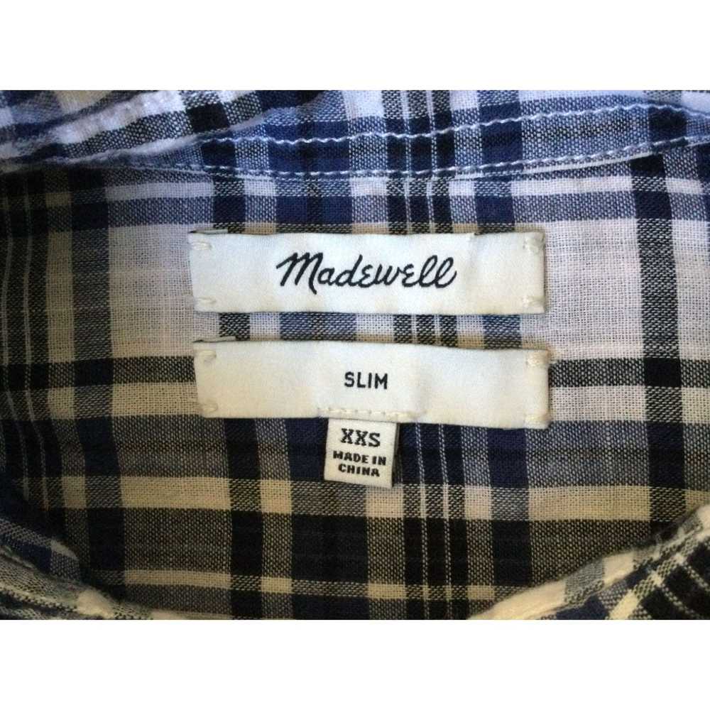 Madewell MADEWELL Womens Size XXS Slim Fit Plaid … - image 3